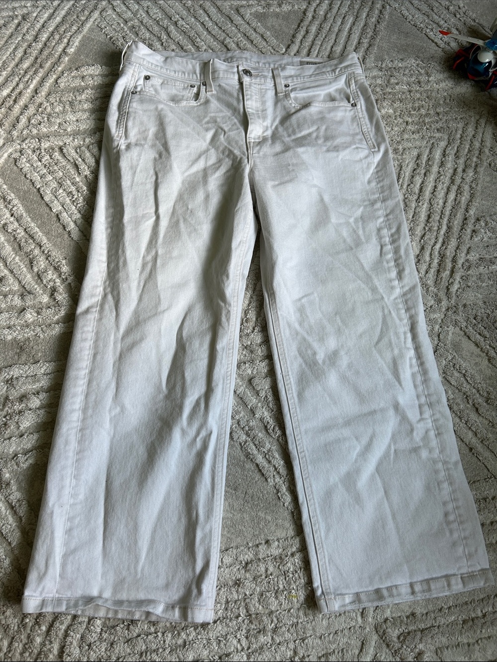Ayr the easy easy white jeans